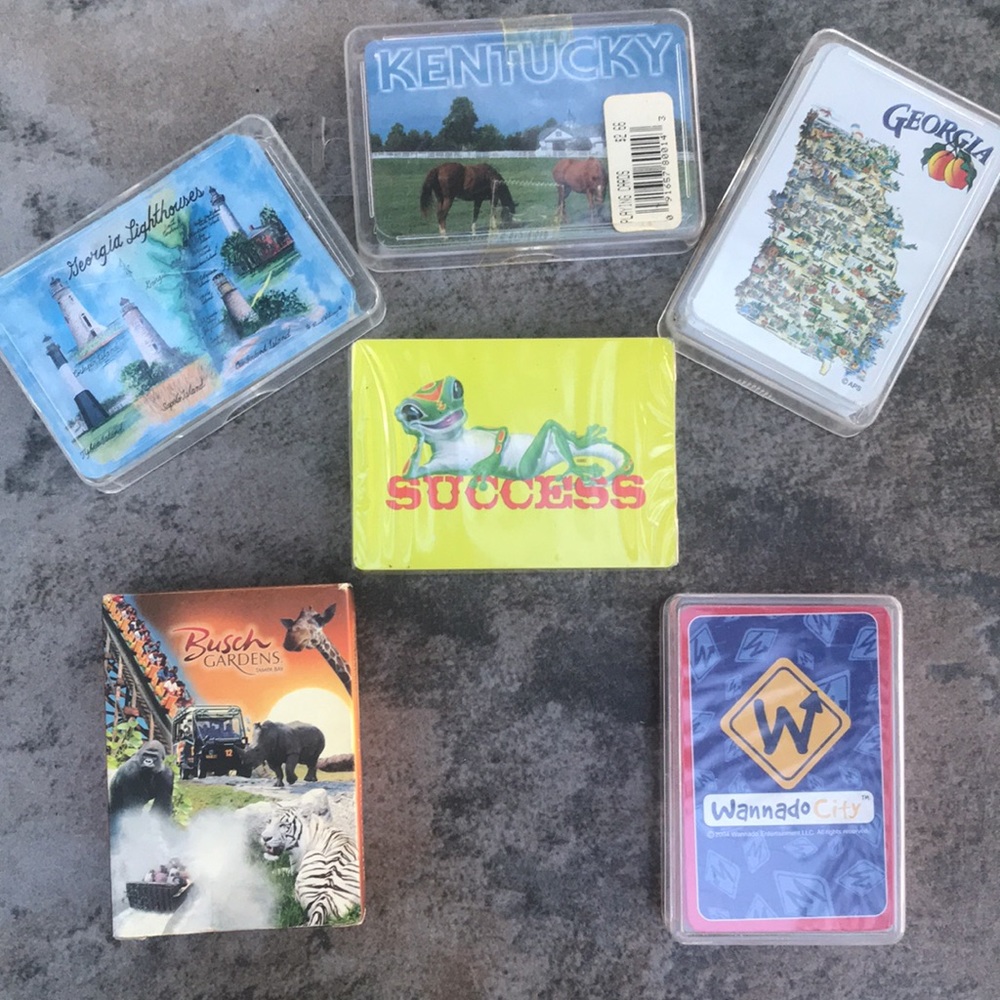 Set of 7 Varieties of Packs of Playing Cards